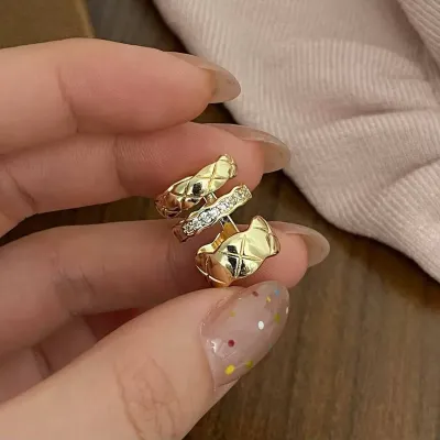 Gold Triple Layered Ear Cuff Set